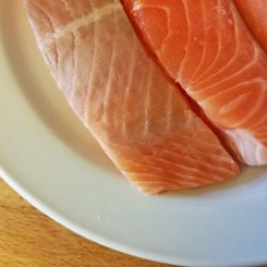 Lachsgratin - frischer Lachs