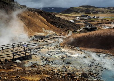 Geothermalgebiet Krisuvík auf der Halbinsel Reykjanes
