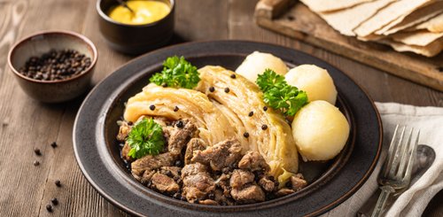 Traditionelles Weihnachtsessen aus Norwegen