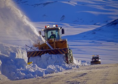 Schneepflug - Nord-Island
