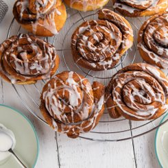 Zimtschnecken mit Zuckerguss