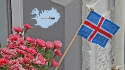 Islandfahne - Reykjavík
