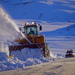 Schneepflug - Nord-Island