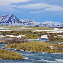 Flusslandschaft - Nord-Island