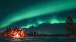 Nordlichter in Schwedisch-Lappland
