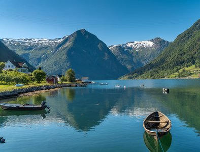 Die Ruhe auf Norwegens Fjorden ist einmalig