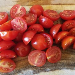 Lachsgratin - Tomaten