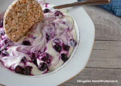 Isländische Milchspeise: Skyr mit Beeren