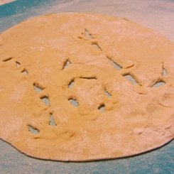 Weihnachtliches Schriftmuster