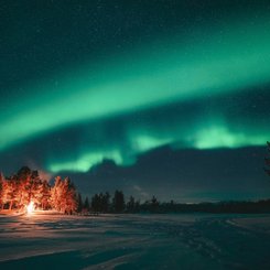 Nordlichter in Schwedisch-Lappland