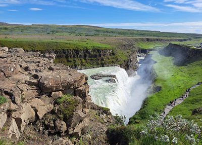 Islands bekanntester Wasserfall - Gullfoss
