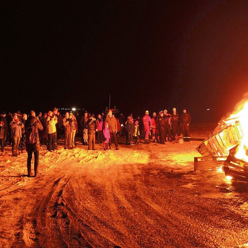 Silvestertradition am Lagerfeuer