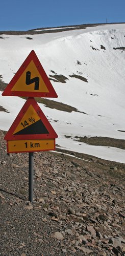 Verkehrsschild - Island