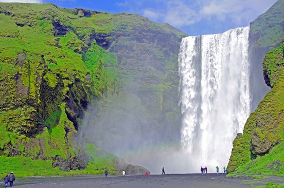 Wasserfall Skógafoss in Island