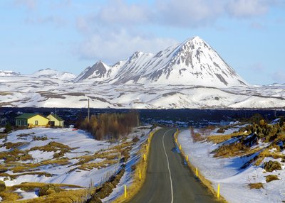 Winterpanorama - Myvatn