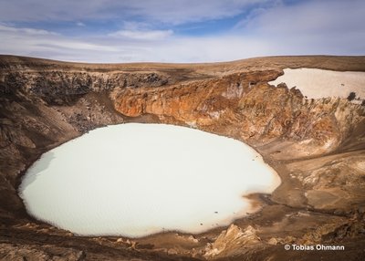 Die Askja-Kaldera im Hochland in Island