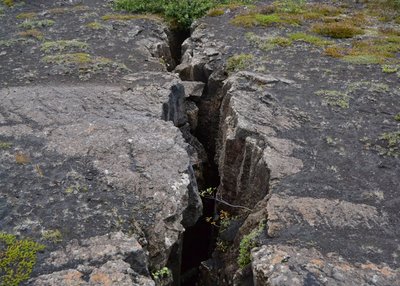 Erdspalte - Myvatn-Gebiet