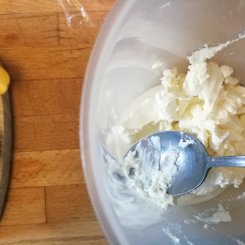 Lachsgratin - Frischkäse & Milch