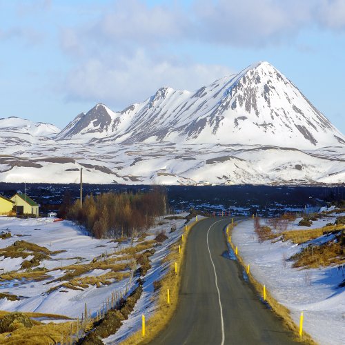 Winterpanorama - Myvatn