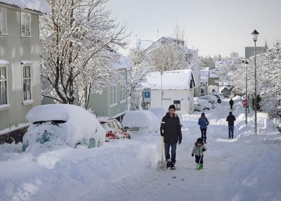 Schnee - Reykjavik