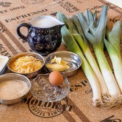 Zutaten - Lauchsuppe mit Käsebällchen