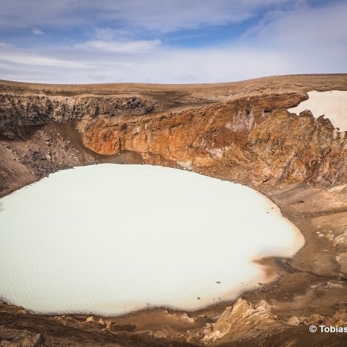 Die Askja-Kaldera im Hochland in Island