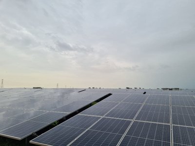 Photovoltaik-Anlagen des atmosfair-Projekts im Senegal