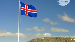 Islandflagge - Südwest-Island