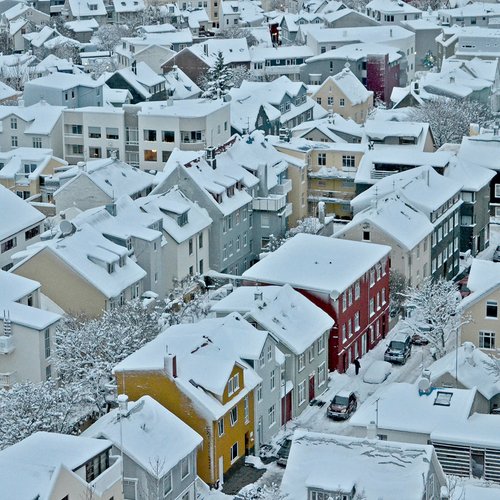 Vogelperspektive - Reykjavík