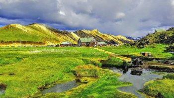 Schlafsackunterkunft in isländischen Hochlandhütten und Wanderhütten - Unterkunftskategorie HH