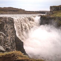 Perspektiven am energiereichsten Wasserfall Europas