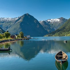 Die Ruhe auf Norwegens Fjorden ist einmalig