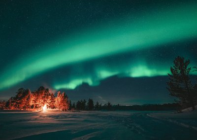 Nordlichter in Schwedisch-Lappland