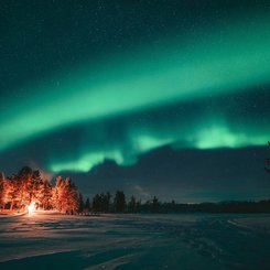 Nordlichter in Schwedisch-Lappland