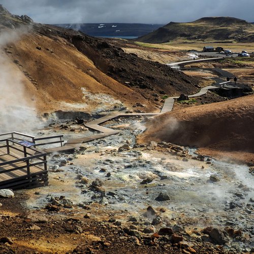 Geothermalgebiet Krisuvík auf der Halbinsel Reykjanes