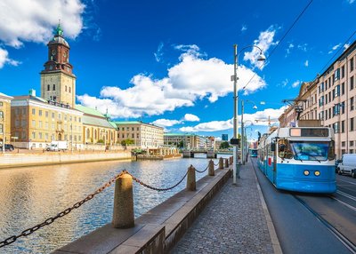 mit der Straßenbahn durch Göteborg