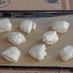 Teigportionen - Skyrbrötchen