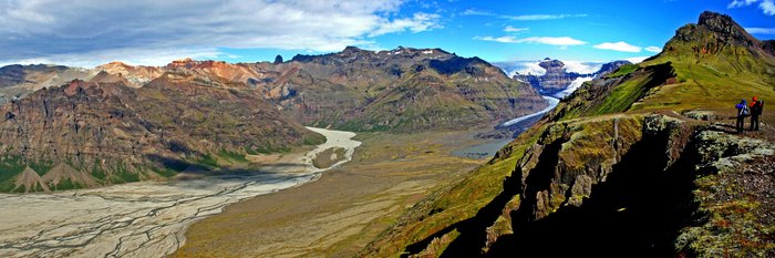 Ein ideales Terrain für Island Wanderreisen - Das Gletschertal Morsárdalur im Nationalpark Skaftafell