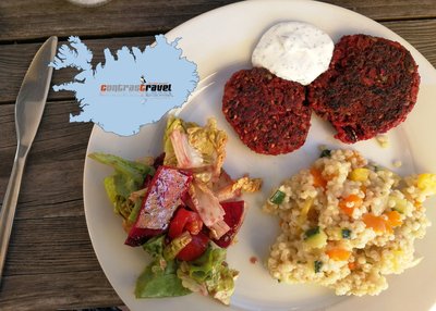 Gerstenrisotto & Rote Beete Bratling Gerstenrisotto & Rote Beete Bratling