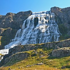Wasserfall Dynjandi in den Westfjorden Islands