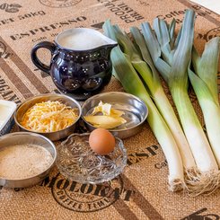 Zutaten - Lauchsuppe mit Käsebällchen