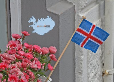 Islandfahne - Reykjavík