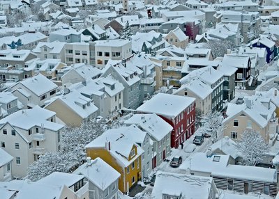 Reykjavik - Vogelperspektive