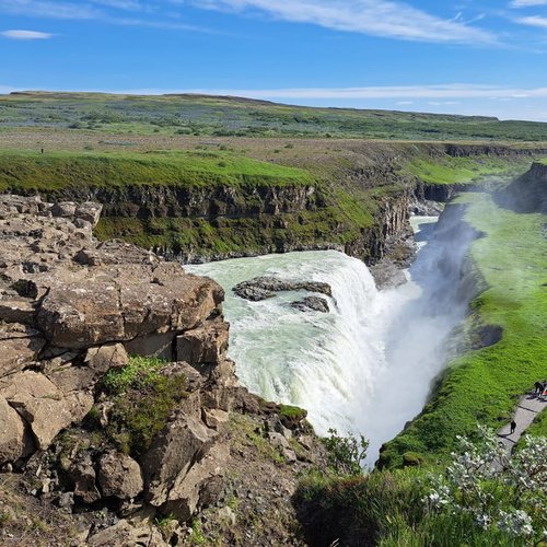 Islands bekanntester Wasserfall - Gullfoss