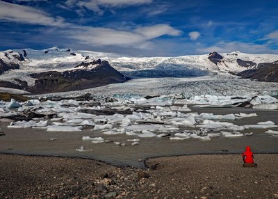 Gletschersee Fjöllsárlón in Südostisland