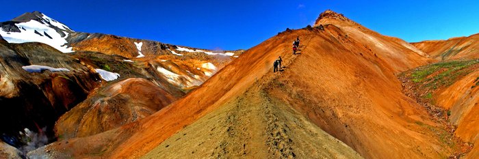 Ideal zum Wandern auf Minigruppenreisen durch Island - Das Geothermalgebiet Kerlingarfjöll