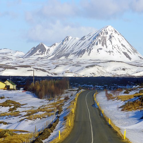 Winterpanorama - Myvatn