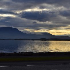 Sonnenuntergang - Reykjavík